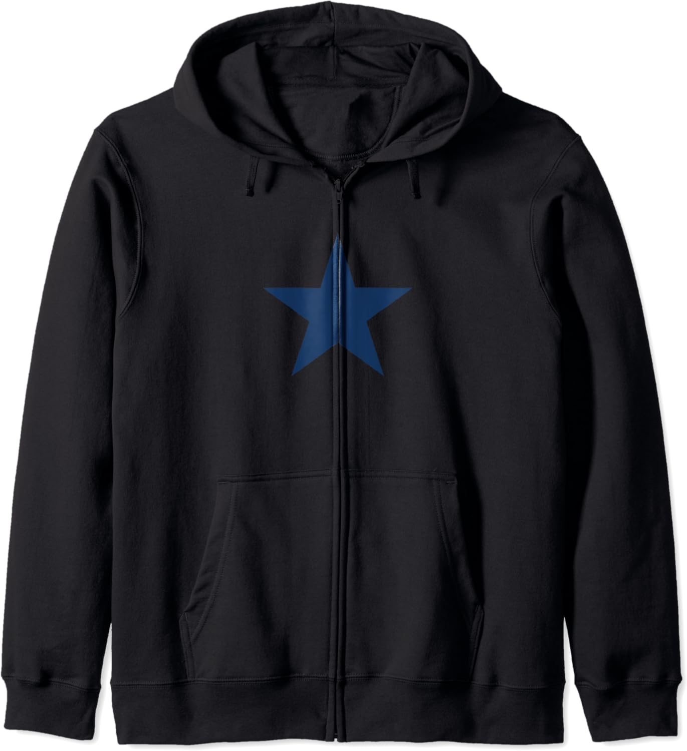 Navy Blue Color Star on Multiple Colors Zip Hoodie Amazon.co.uk Clothing